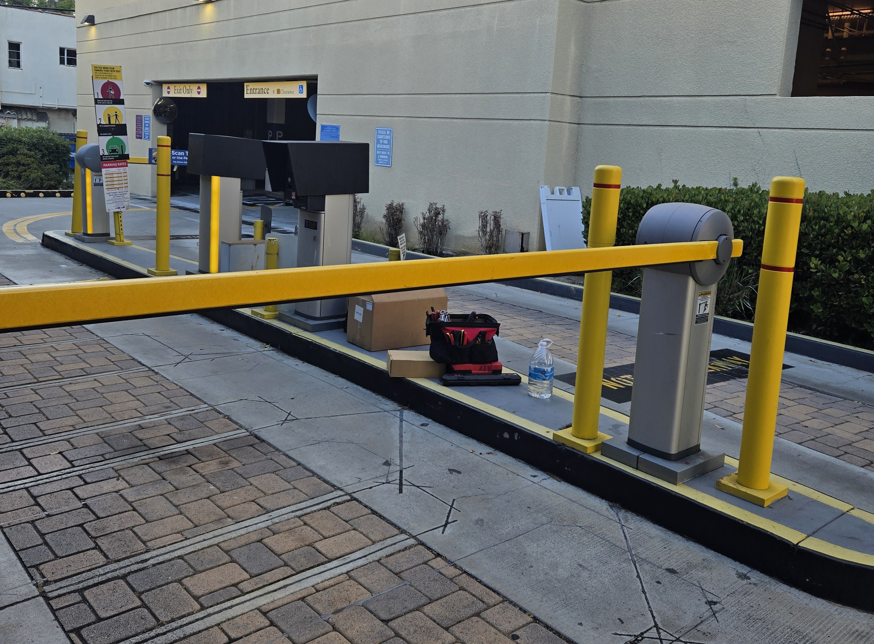 Gate access control installation at a residence