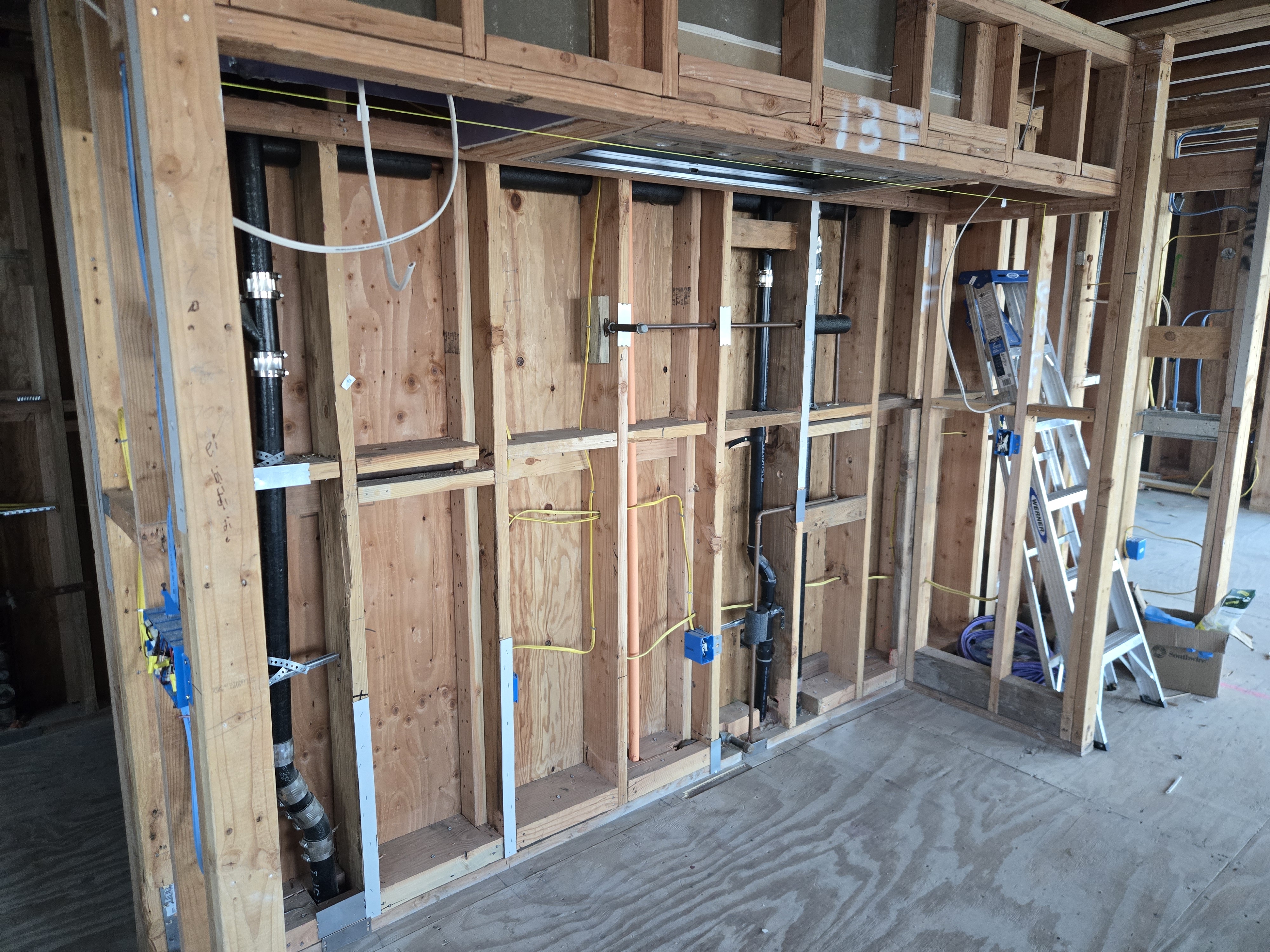 Electrical panel and wiring installation in a Los Angeles home